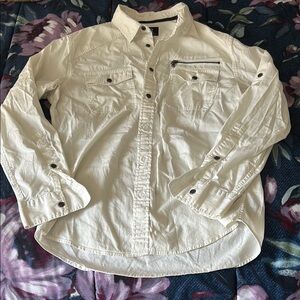 White Button-Up Shirt